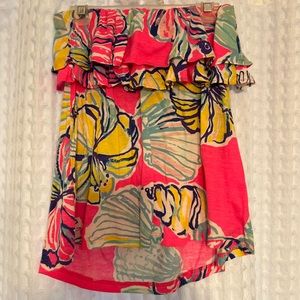 Lilly Pulitzer strapless top